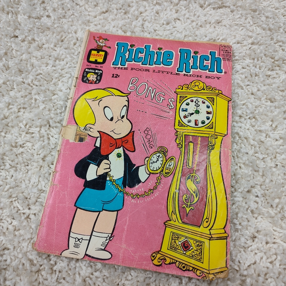 Harvey comics 1964 Richie Rich the poor little Rich boy comic book October 26th